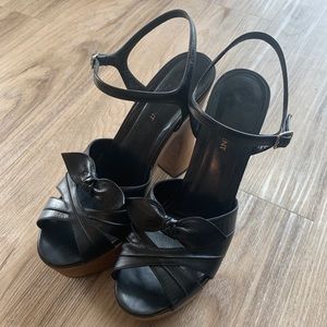 Saint Laurent Candy Wooden Platform Sandal